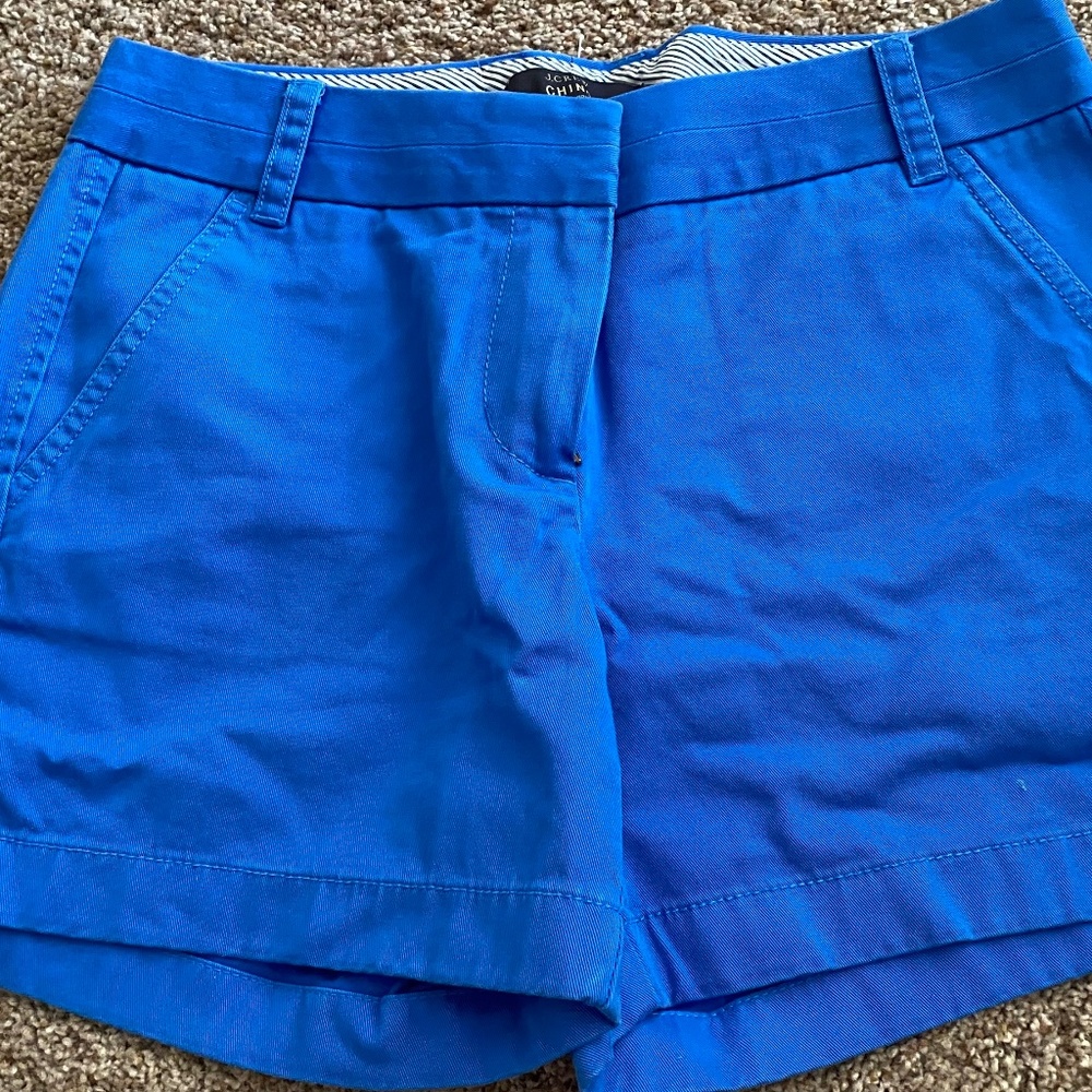 NWOT J. Crew chino shorts, 5 inch inseam, size 4